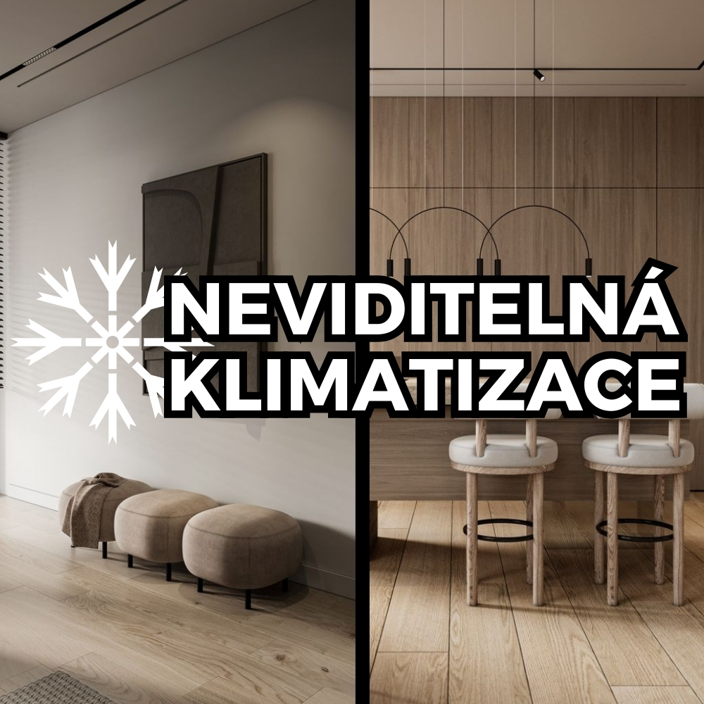 Neviditelná klimatizace v interiéru – difuzor zarovnaný se stropem